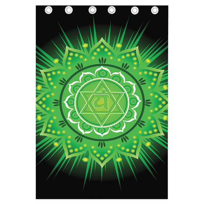 Anahata Chakra Mandala Print Curtain