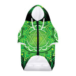 Anahata Chakra Mandala Print Dog Zip Up Hoodie