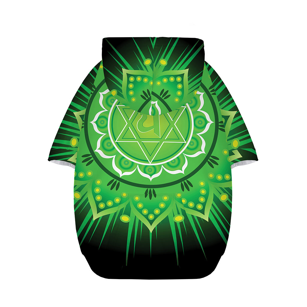 Anahata Chakra Mandala Print Dog Zip Up Hoodie