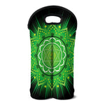 Anahata Chakra Mandala Print Double Neoprene Wine Tote