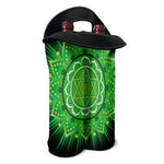 Anahata Chakra Mandala Print Double Neoprene Wine Tote