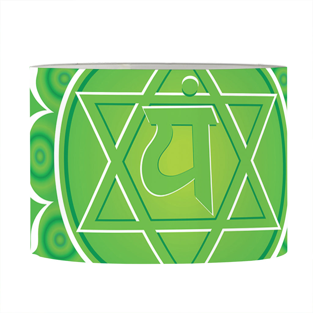 Anahata Chakra Mandala Print Drum Lamp Shade