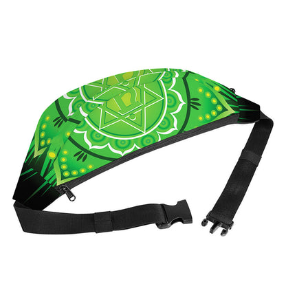 Anahata Chakra Mandala Print Fanny Pack