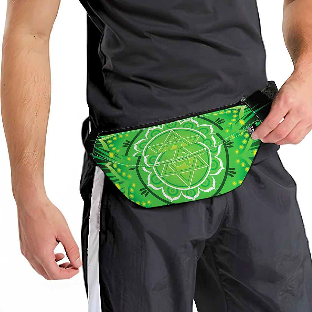 Anahata Chakra Mandala Print Fanny Pack