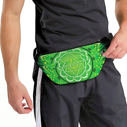 Anahata Chakra Mandala Print Fanny Pack