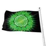 Anahata Chakra Mandala Print Flag