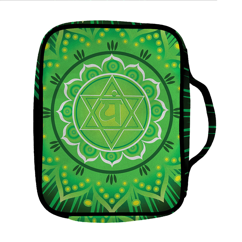 Anahata Chakra Mandala Print Front Pocket Bible Bag