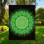 Anahata Chakra Mandala Print Garden Flag