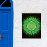 Anahata Chakra Mandala Print Garden Flag
