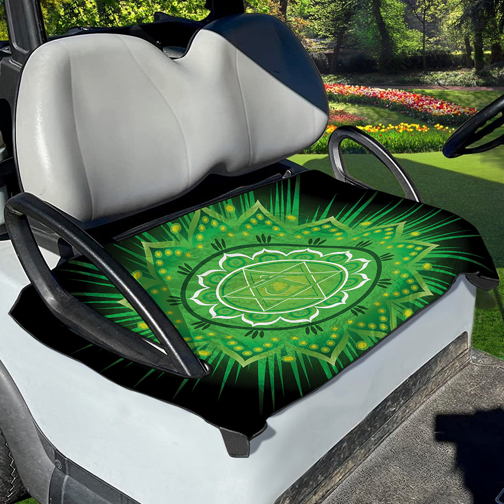 Anahata Chakra Mandala Print Golf Cart Seat Cover