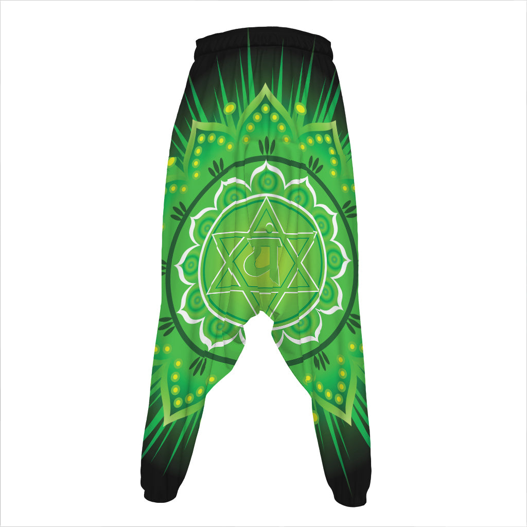 Anahata Chakra Mandala Print Hammer Pants