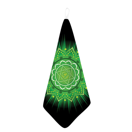 Anahata Chakra Mandala Print Hand Towel