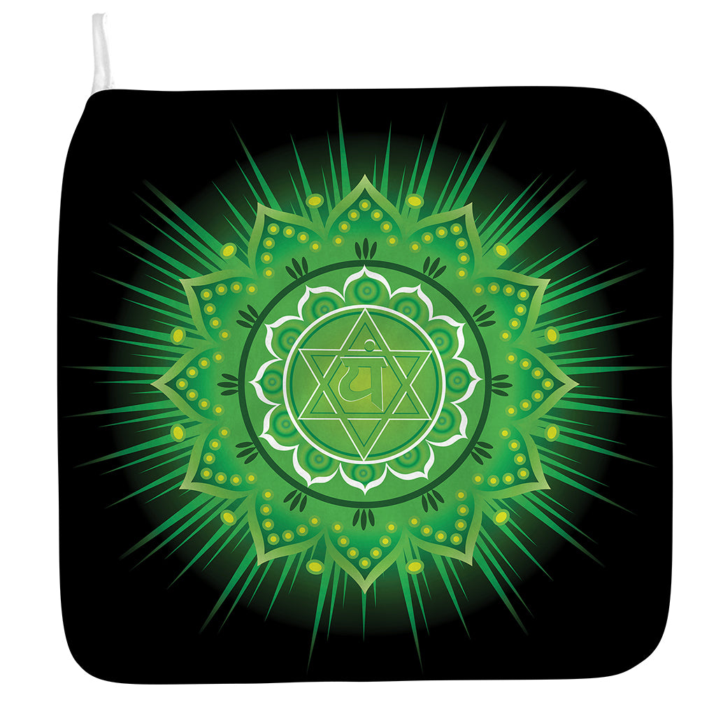 Anahata Chakra Mandala Print Hand Towel