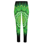 Anahata Chakra Mandala Print High-Waisted Pocket Leggings