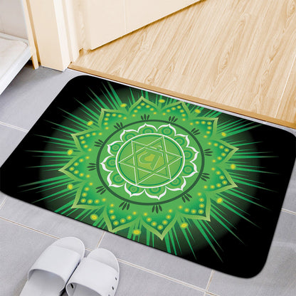 Anahata Chakra Mandala Print Indoor Door Mat