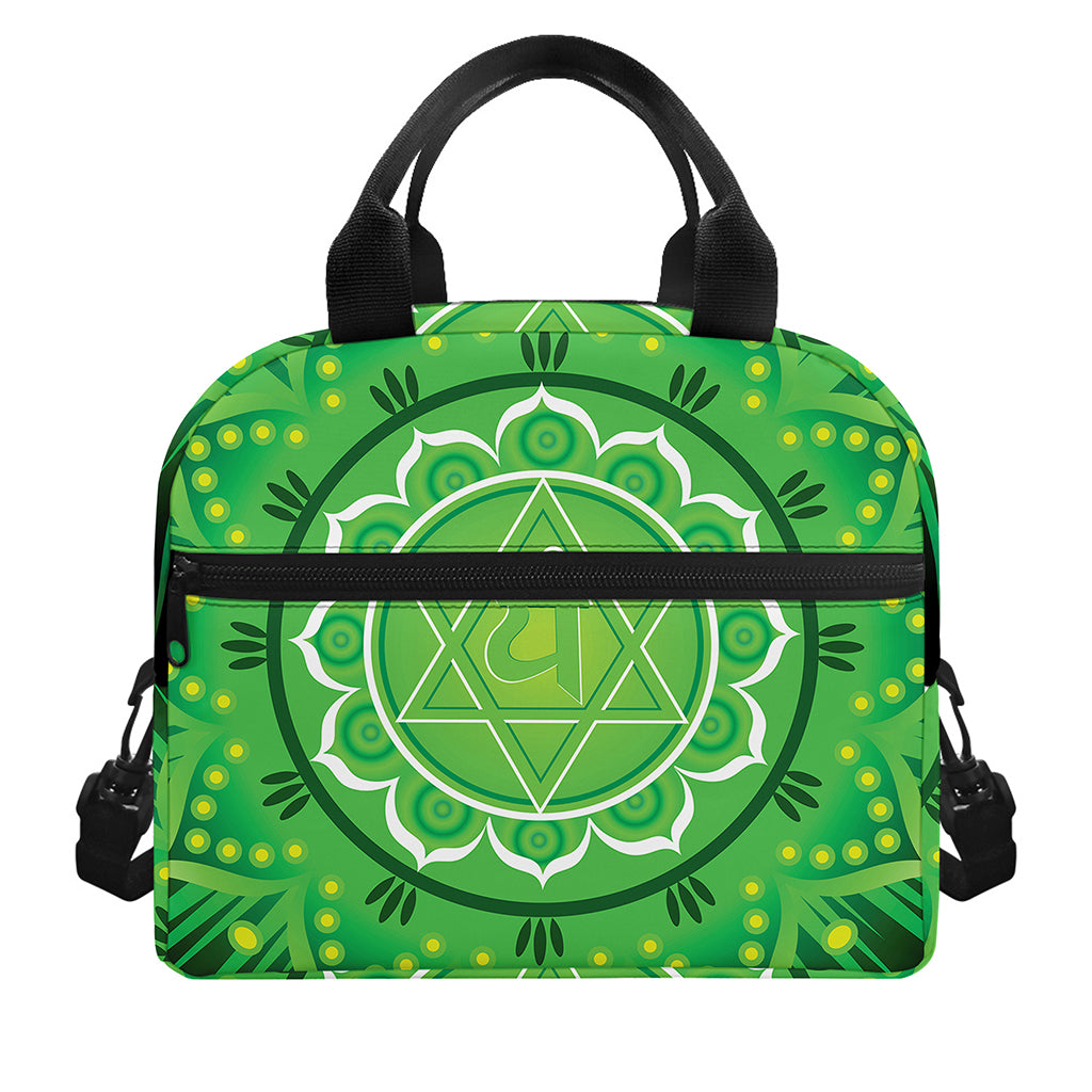 Anahata Chakra Mandala Print Insulated Lunch Bag