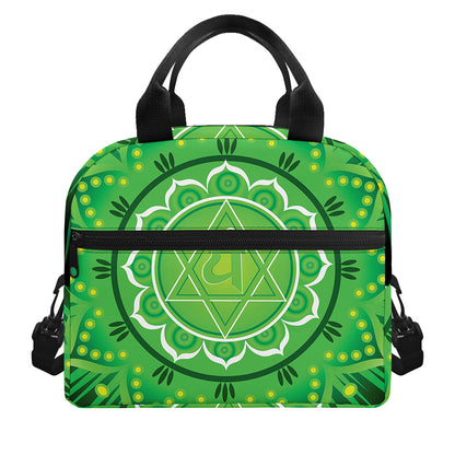 Anahata Chakra Mandala Print Insulated Lunch Bag