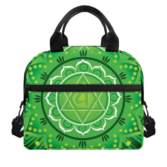 Anahata Chakra Mandala Print Insulated Lunch Bag