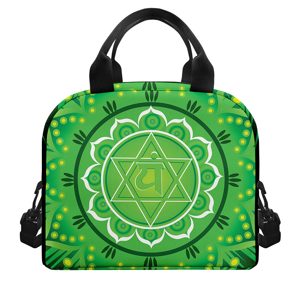 Anahata Chakra Mandala Print Insulated Lunch Bag