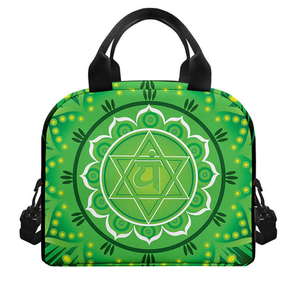 Anahata Chakra Mandala Print Insulated Lunch Bag