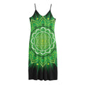 Anahata Chakra Mandala Print Jersey Midi Cami Dress