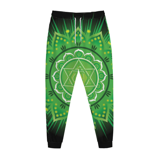 Anahata Chakra Mandala Print Jogger Pants