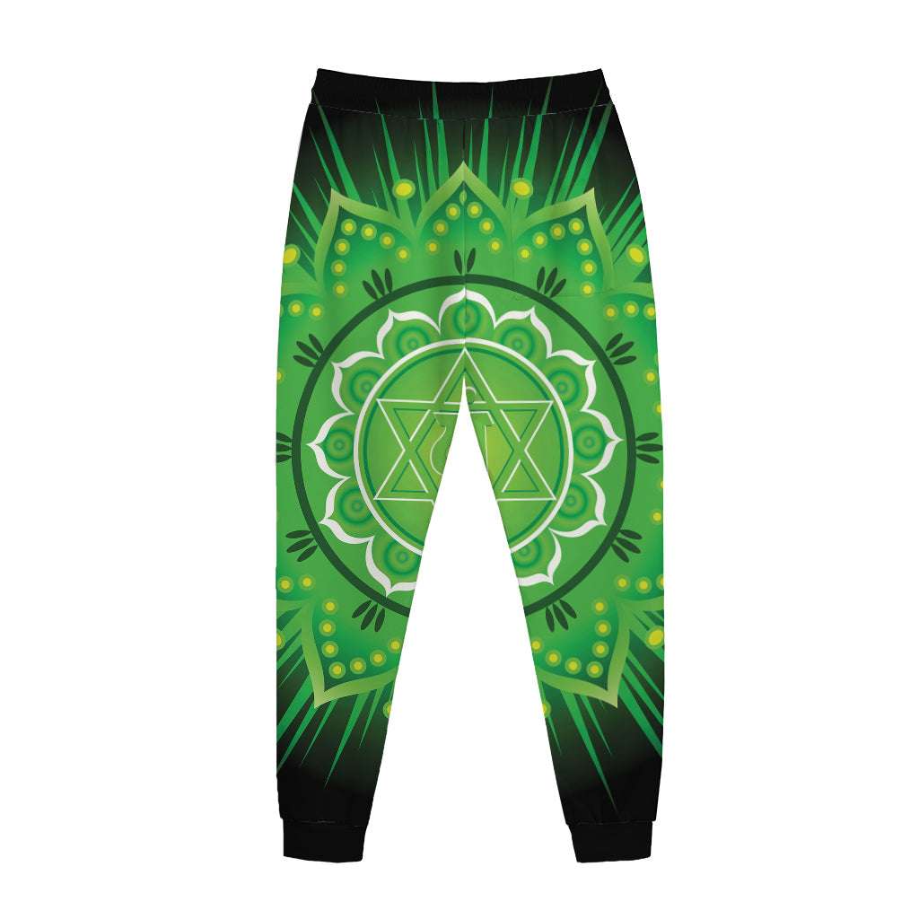 Anahata Chakra Mandala Print Jogger Pants