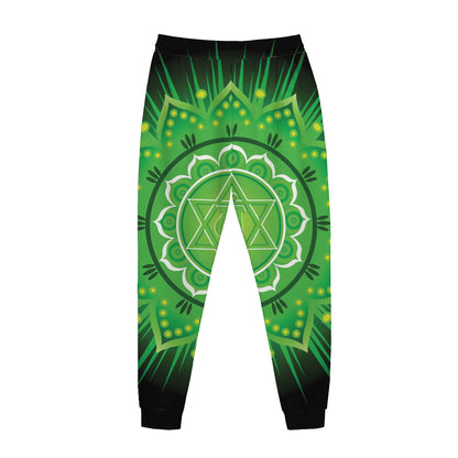 Anahata Chakra Mandala Print Jogger Pants