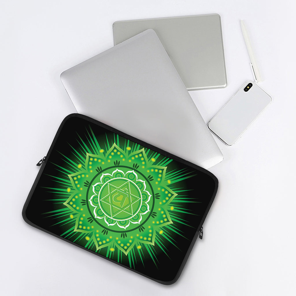 Anahata Chakra Mandala Print Laptop Sleeve