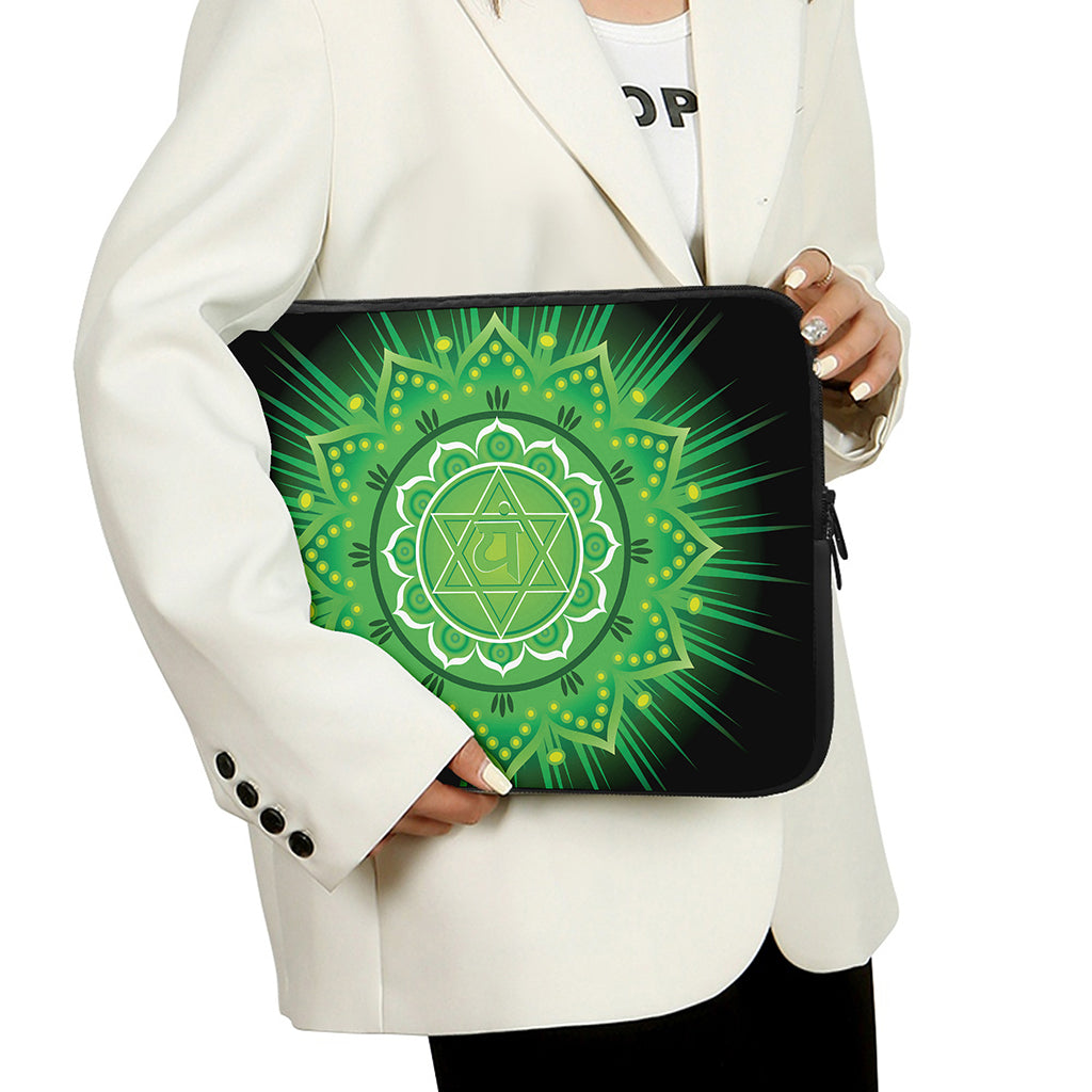 Anahata Chakra Mandala Print Laptop Sleeve
