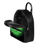 Anahata Chakra Mandala Print Leather Backpack