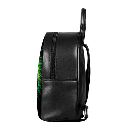 Anahata Chakra Mandala Print Leather Backpack