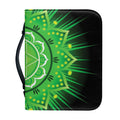 Anahata Chakra Mandala Print Leather Bible Cover
