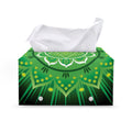 Anahata Chakra Mandala Print Leather Tissue Box Cover