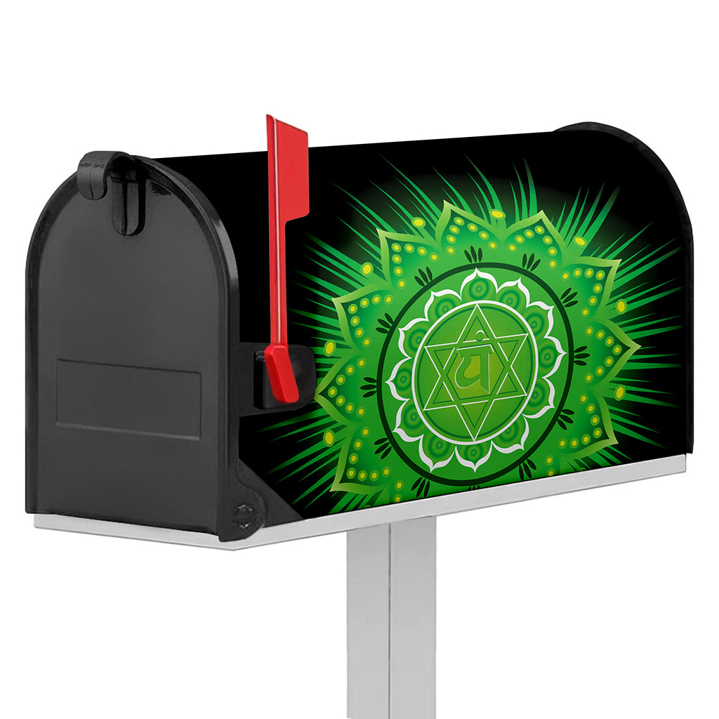 Anahata Chakra Mandala Print Mailbox Cover