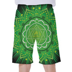 Anahata Chakra Mandala Print Men's Beach Shorts