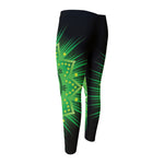 Anahata Chakra Mandala Print Men's Compression Pants