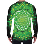Anahata Chakra Mandala Print Men's Long Sleeve T-Shirt