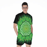 Anahata Chakra Mandala Print Men's Rompers