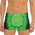 Anahata Chakra Mandala Print Men's Short Boxer Briefs