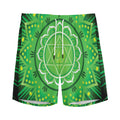 Anahata Chakra Mandala Print Men's Athletic Shorts
