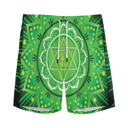 Anahata Chakra Mandala Print Men's Sports Shorts