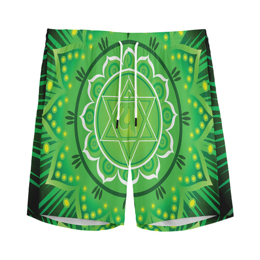 Anahata Chakra Mandala Print Men's Sports Shorts