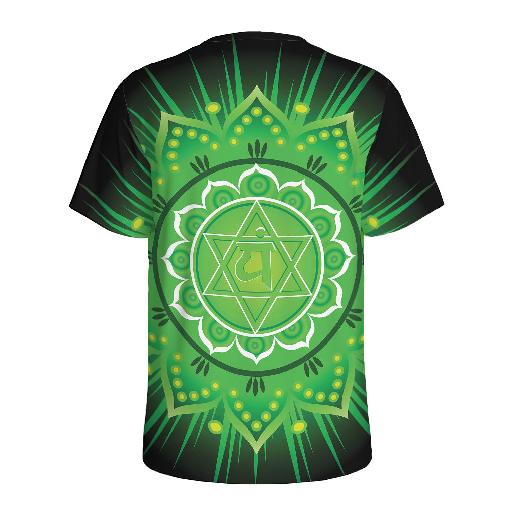 Anahata Chakra Mandala Print Men's Sports T-Shirt