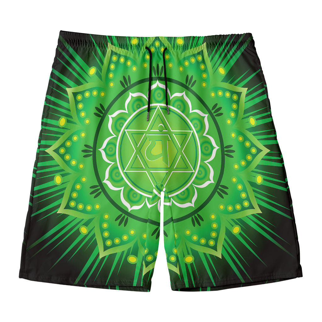 Anahata Chakra Mandala Print Men's Swim Trunks
