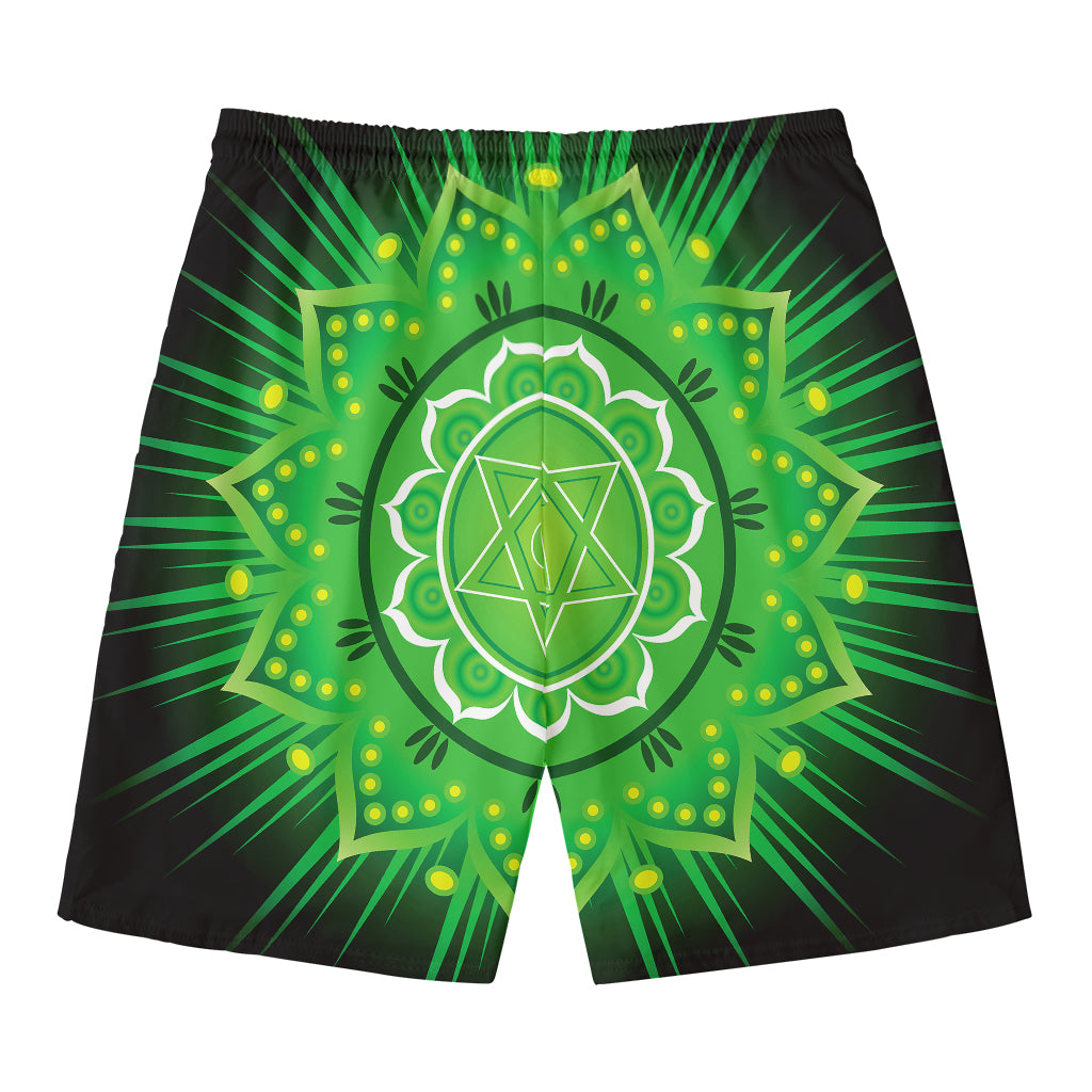 Anahata Chakra Mandala Print Men's Swim Trunks