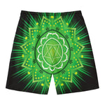 Anahata Chakra Mandala Print Men's Swim Trunks