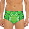 Anahata Chakra Mandala Print Men's Triangle Swim Briefs