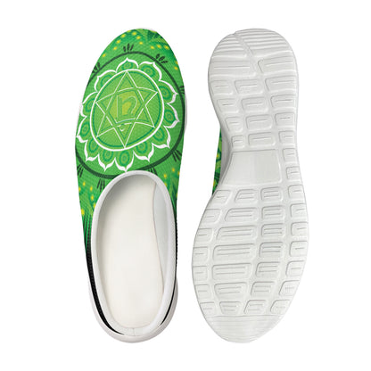 Anahata Chakra Mandala Print Mesh Casual Shoes
