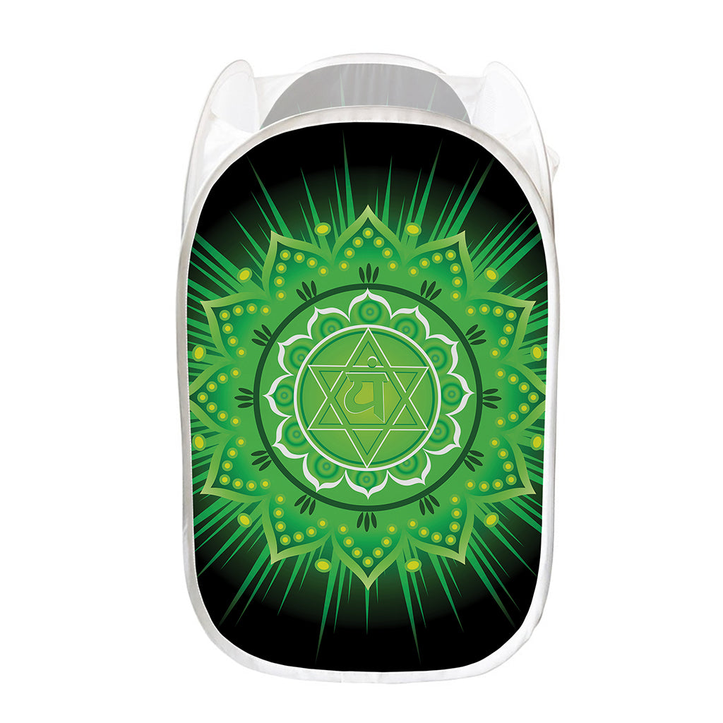 Anahata Chakra Mandala Print Mesh Laundry Hamper
